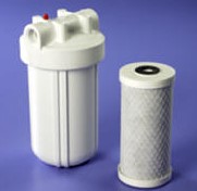 Large Capacity Under Sink Water Filter Housing- Uses 4.5" x 10" Filter. Housing Only